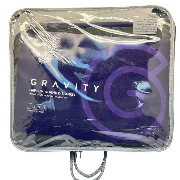 Gravity Cooling Premium Weighted Blanket (48" x 72" - 15lbs) in Gray - Picture 3 of 5
